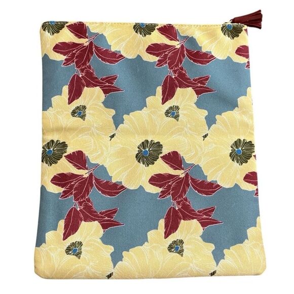 Rachel Pally Leather/Cavas Reversible Design Clutch NWOT - Picture 5 of 7